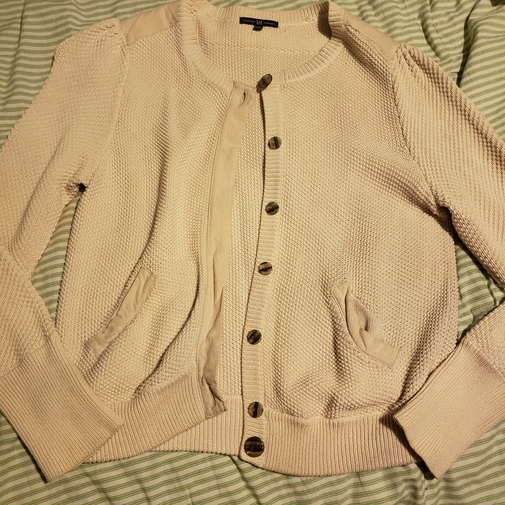 GAP cardigan, light pink, heavy material